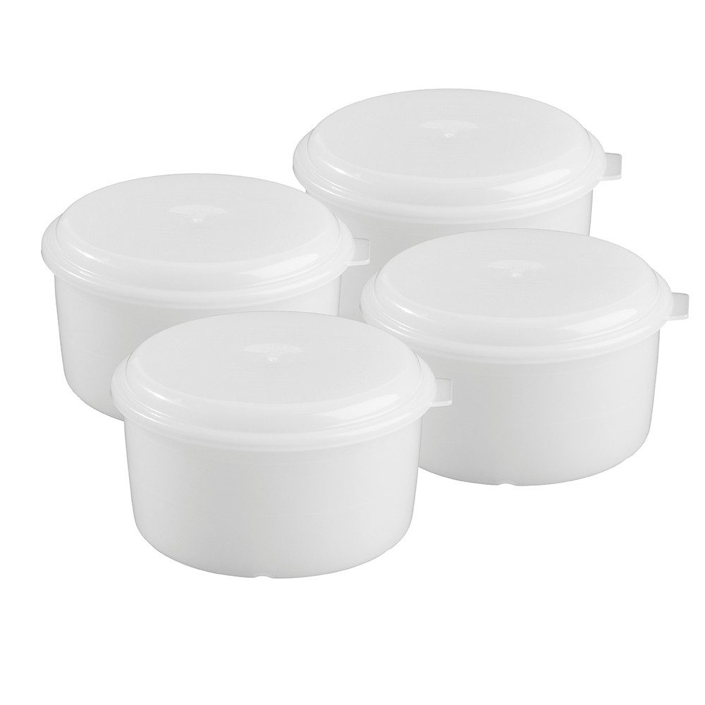 Gastroback Auffangbehälter Gastroback 91552 4er Set Eisbehälter mit Deckel für 42905 Eismaschine