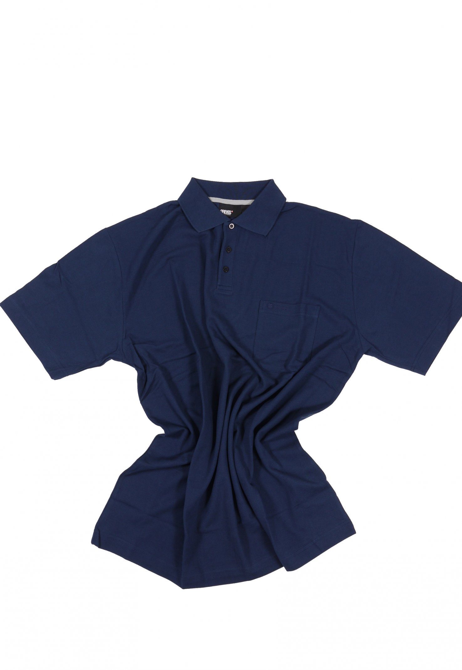 north 56 4 Poloshirt Polohemd pique in Übergröße bis 8XL von Allsize in blau