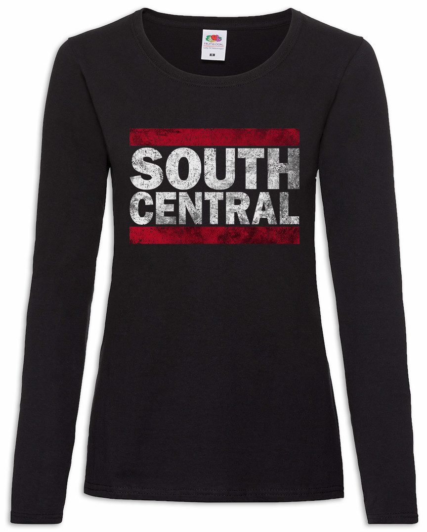 Urban Backwoods Langarmshirt South Central Damen Langarmshirt Run LA Rap DMC Compton Los Angeles (1-tlg) Ghetto Hip Hop Gangster