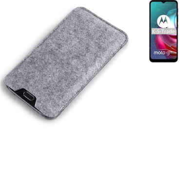 K-S-Trade Handyhülle für Motorola Moto G30, Filz Handyhülle Schutzhülle Filztasche Filz Tasche Case Sleeve