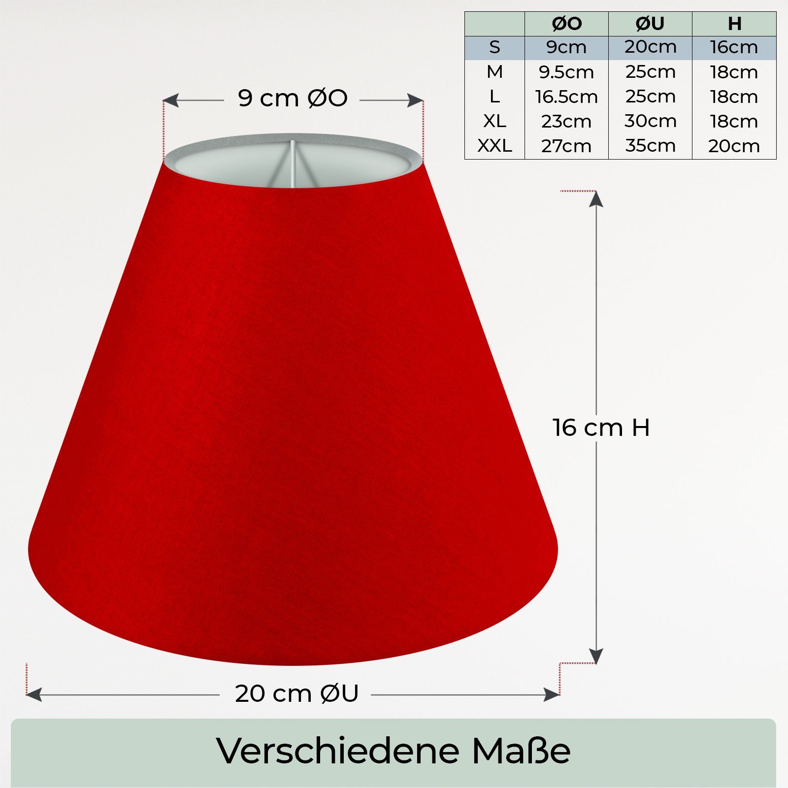 Wogati Lampenschirm Wogati Premium Stehlampe Lampenschirm Konisch – Bild 4 von 5