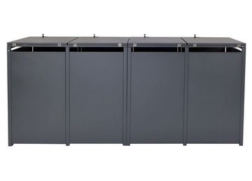 MCW Mülltonnenbox MCW-J81-4-8 (1 St), UV-beständig, Praktische Einhand-Bedienung