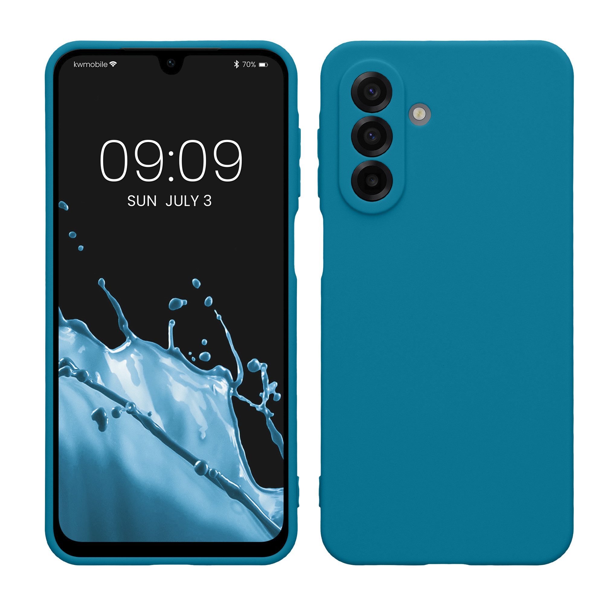 kwmobile Smartphone-Hülle Handyhülle für Samsung Galaxy A17 4G / 5G Hülle, Weiches Handy Silikon Case - Schutzhülle Cover