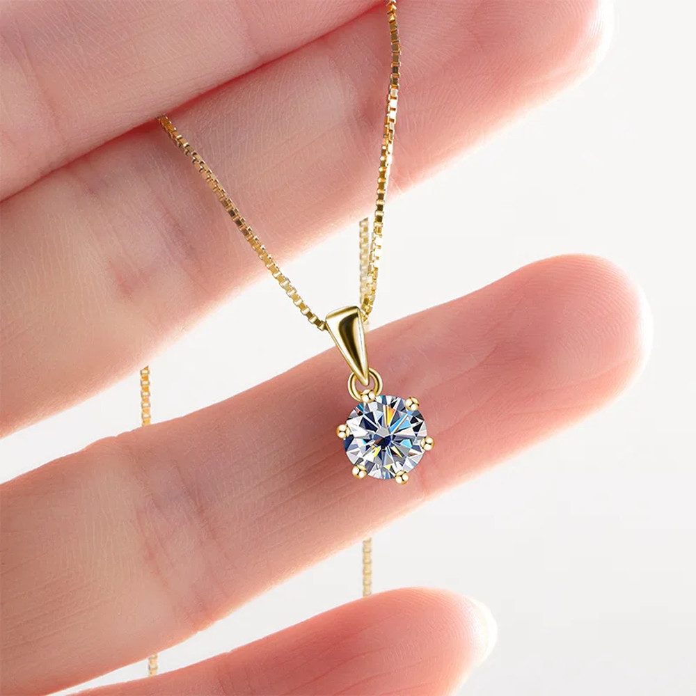 Runde Perlé Kette mit Anhänger zarte günstig online kaufen