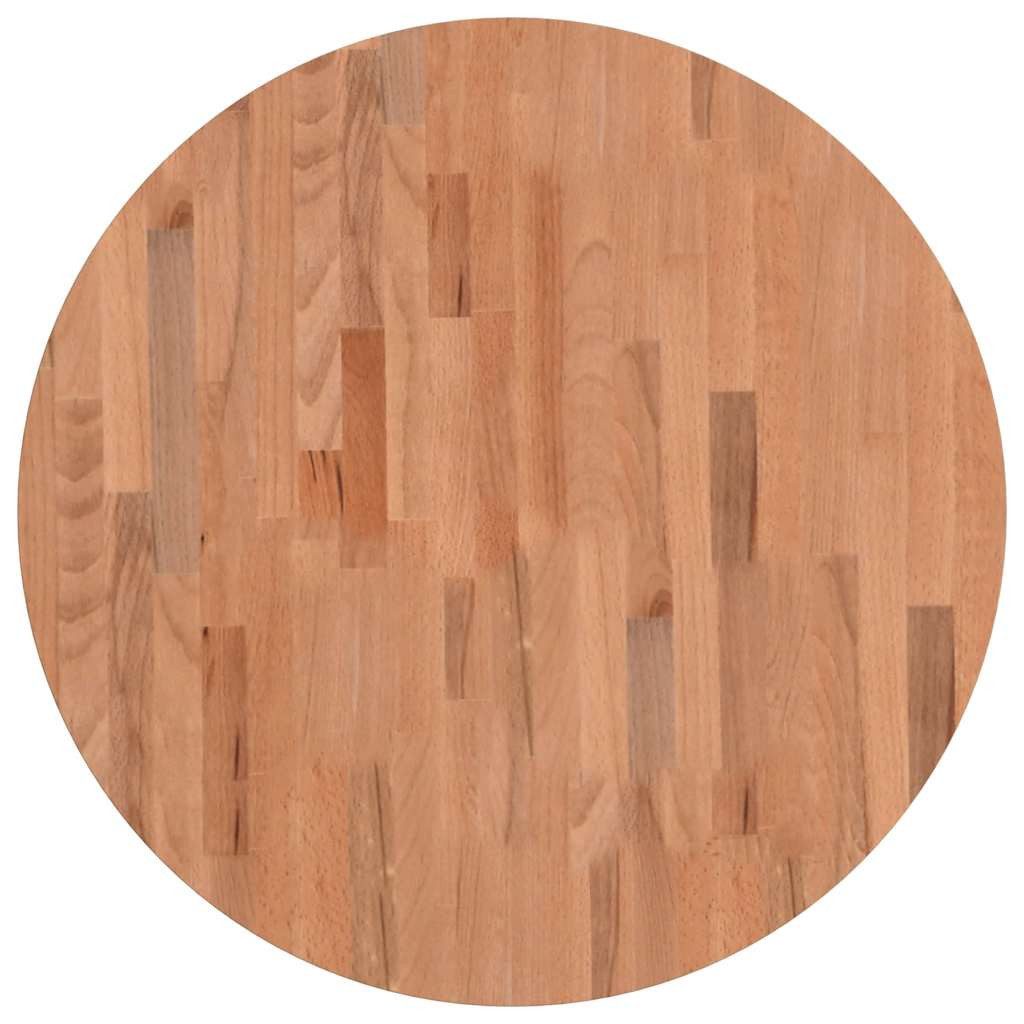 vidaXL Tischplatte Tischplatte Ø70x2,5 cm Rund Massivholz Buche (1 St)