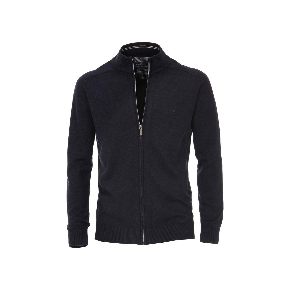 schwarz (1-tlg) CASAMODA regular Strickjacke blau