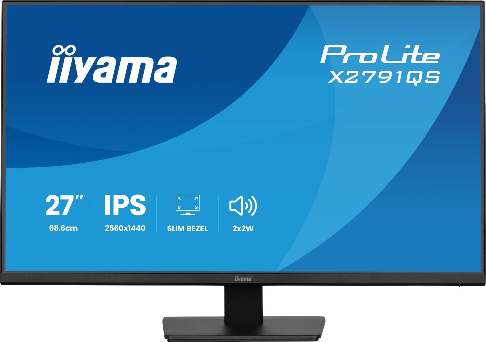 Iiyama X2791QS-B1 TFT-Monitor (2560 x 1440 px, Quad HD, 75 Hz, IPS, Adaptive-Sync, Lautsprecher, HDCP)