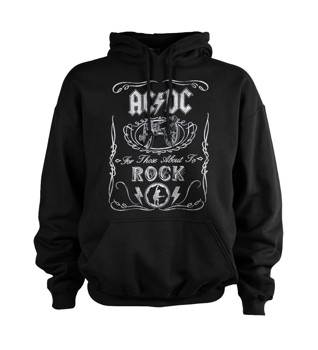 AC/DC Hoodie Cannon Swig Sweatshirt Band Merchandise Hoodie