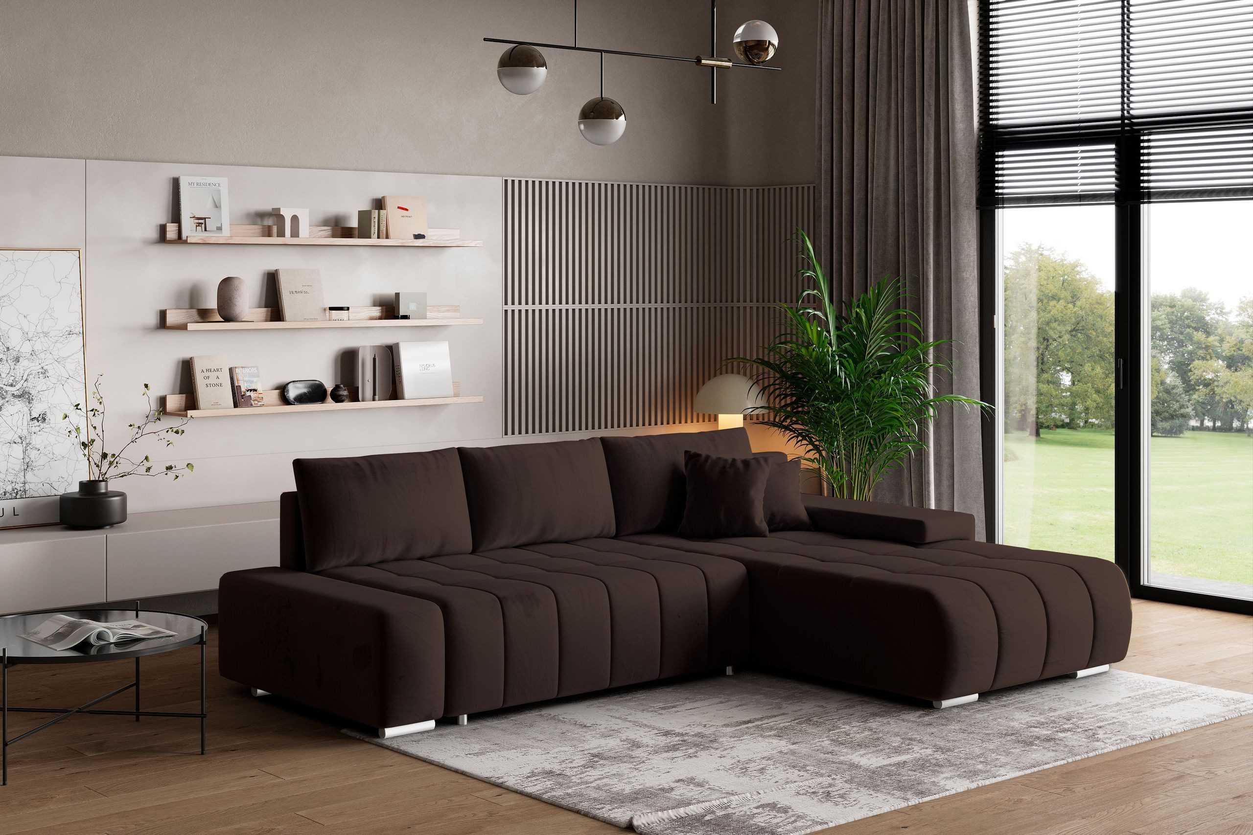 Masseno Ecksofa ALESE mit Schlaffunktion L-Form, günstig online kaufen
