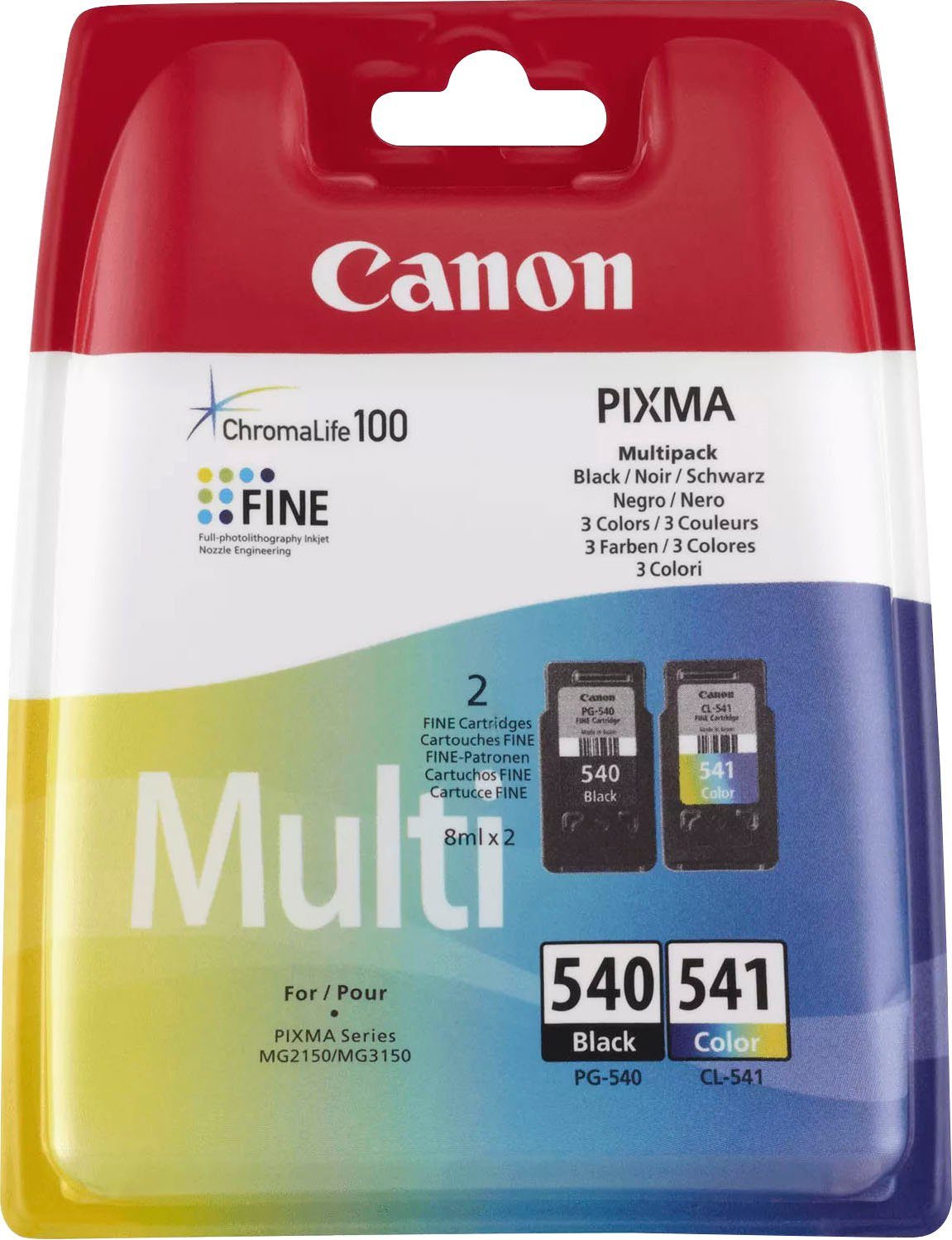 Canon PG 540 CL 541 Tintenpatrone (Spar-Set, original Принтериpatrone 540 541 schwarz/cyan/magenta/gelb)