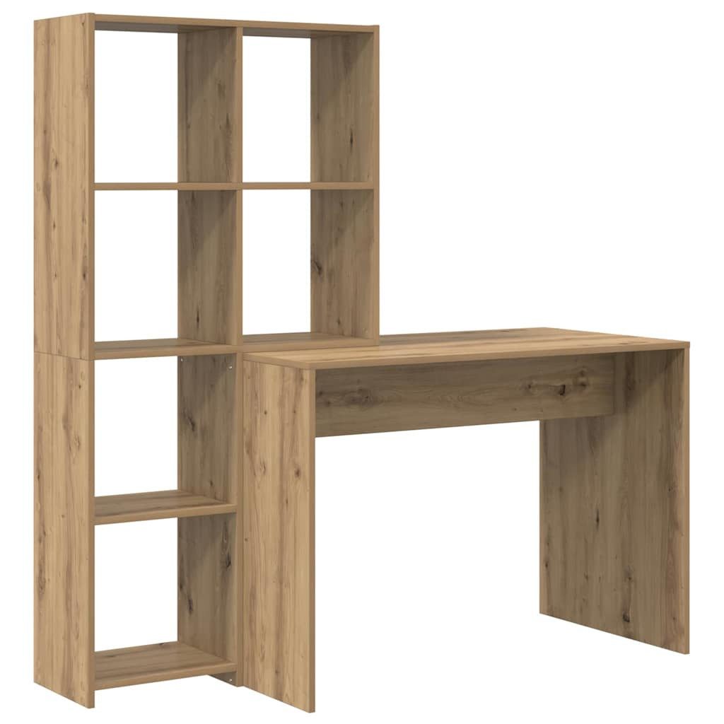 vidaXL Schreibtisch Schreibtisch Artisan-Eiche 138,5 x 55 x 143 cm Holzwerk günstig online kaufen
