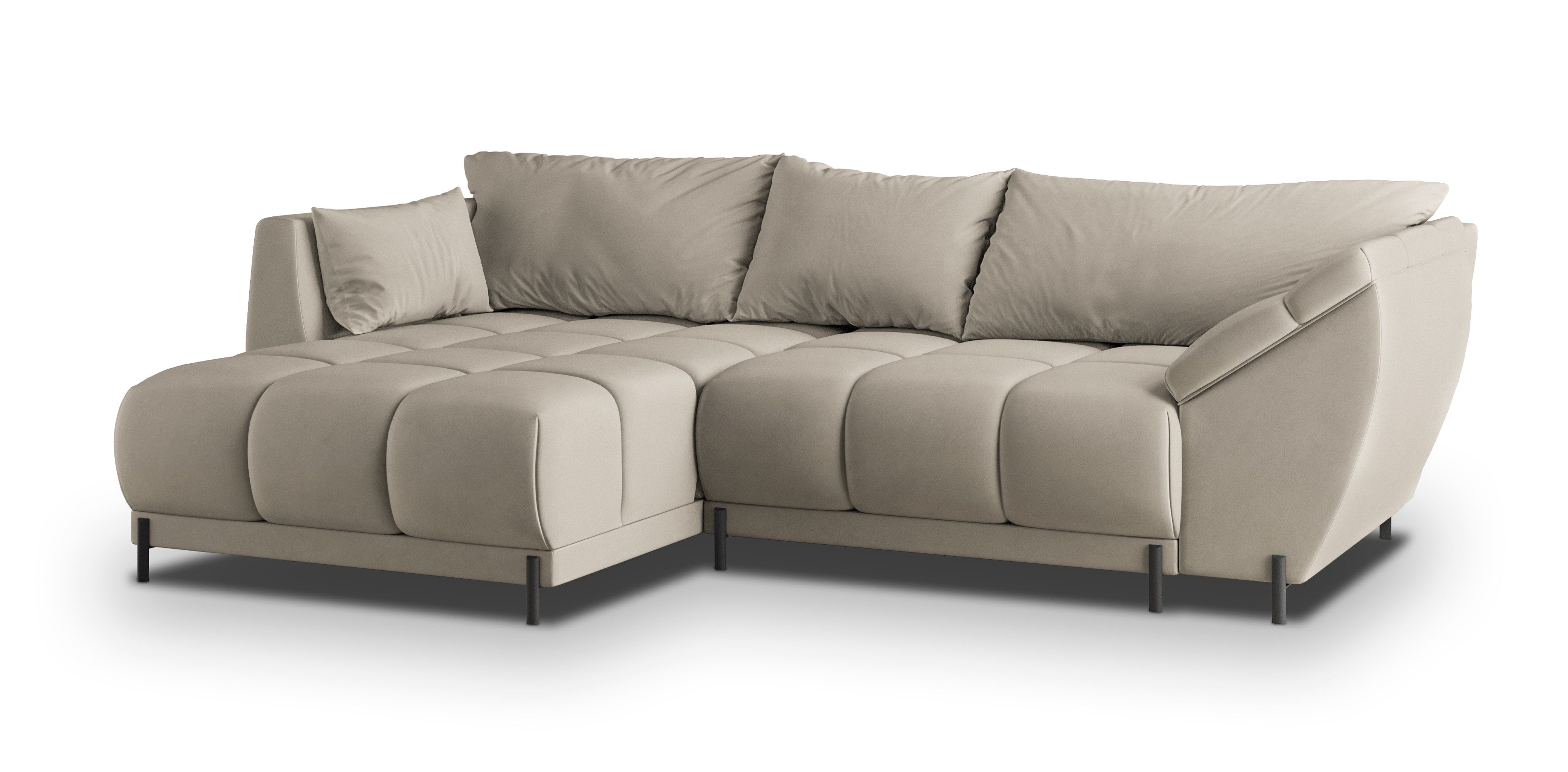 Masseno Ecksofa VESTANO mit Schlaffunktion L-Form, Sofa mit Bettkasten