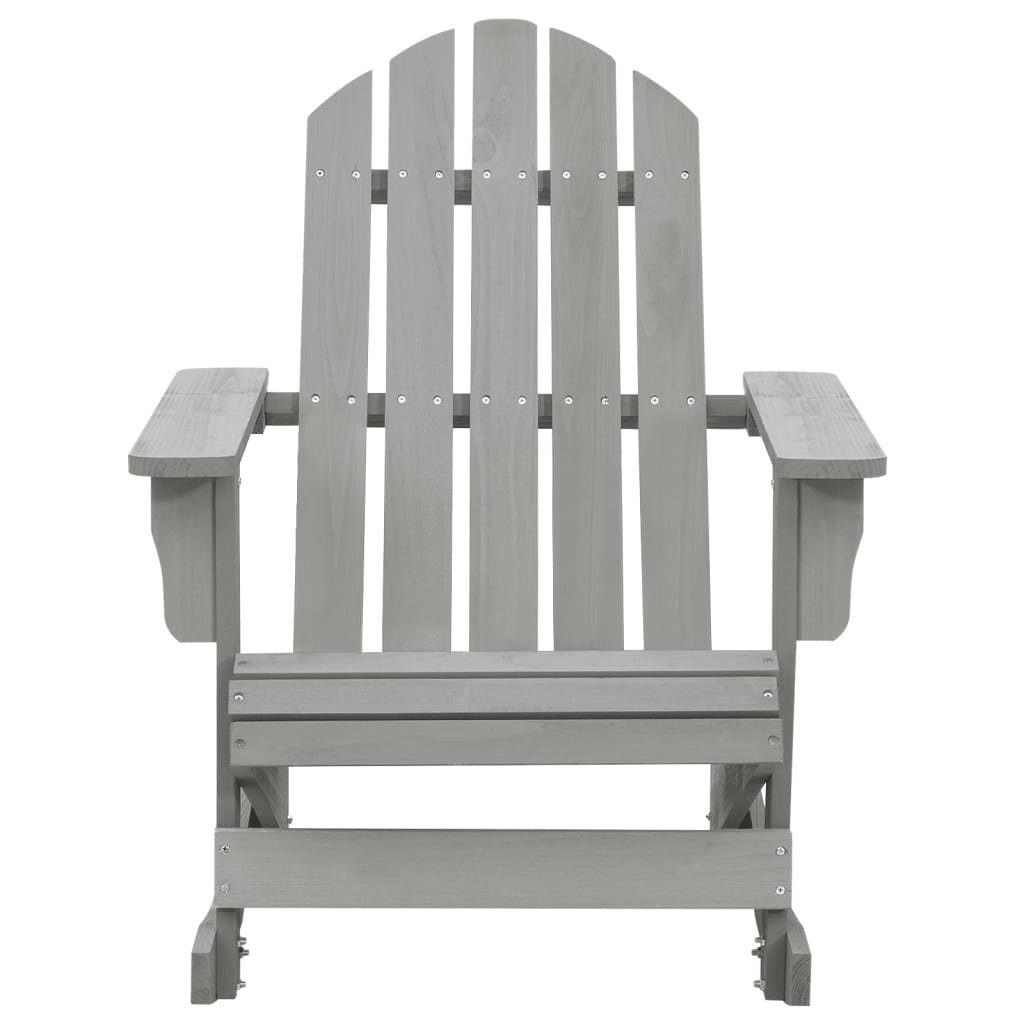 vidaXL Gartenstuhl Garten-Schaukelstuhl Holz Grau (1 günstig online kaufen