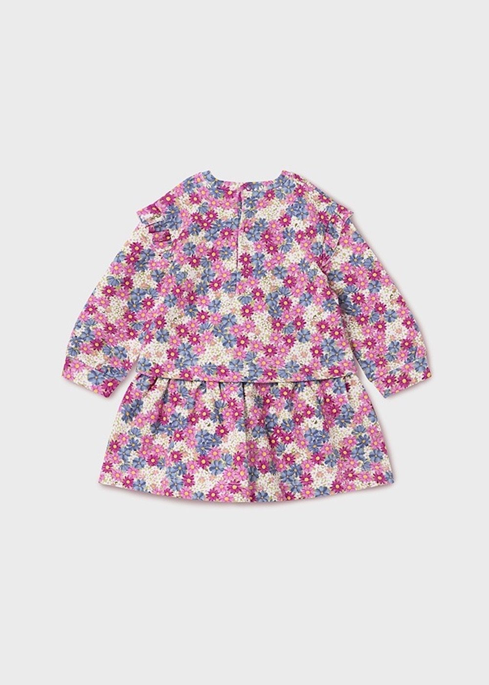 Mayoral A-Linien-Kleid Kleid gemustert BCI Baumwolle Baby in Fuchsia oder Rosé