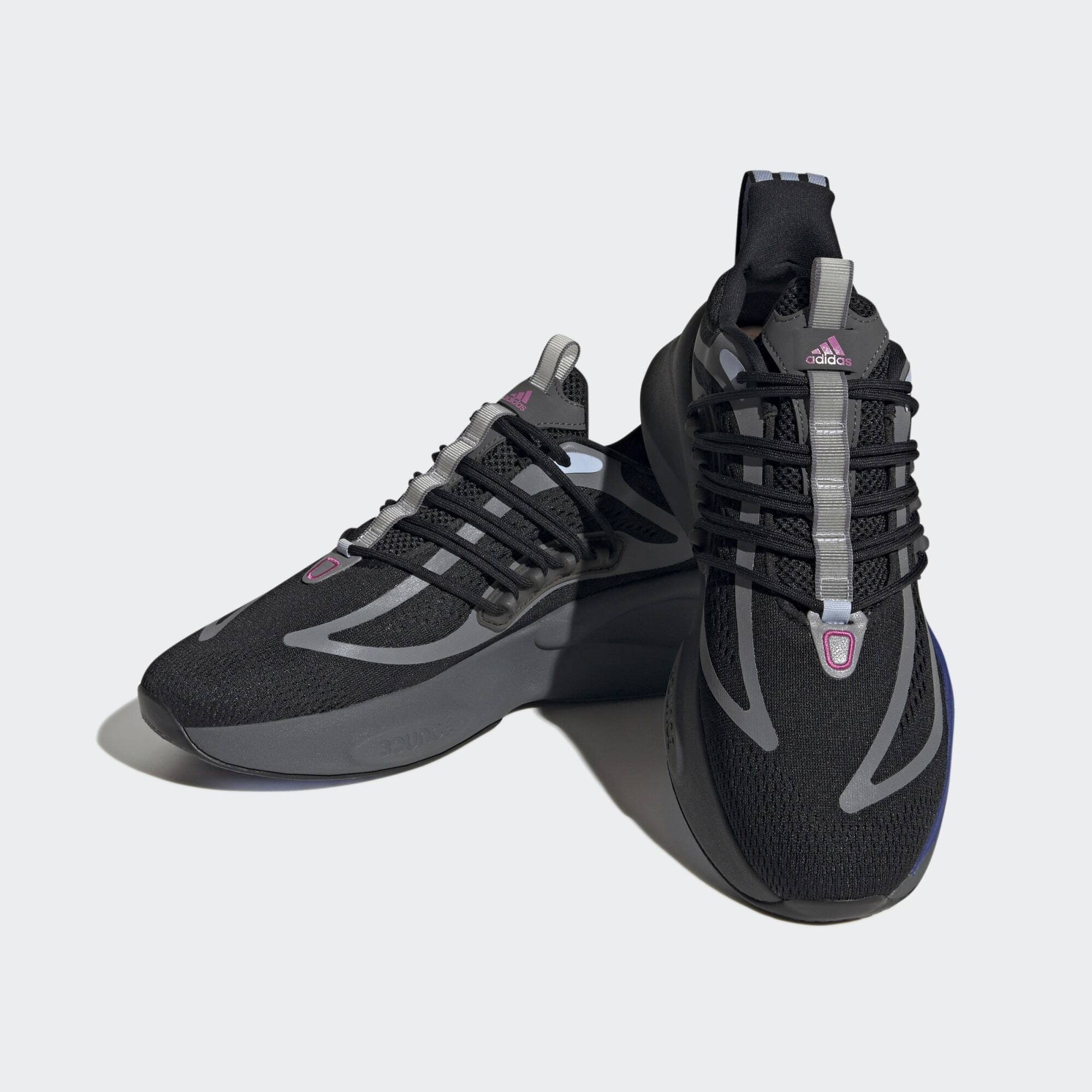 adidas Sportswear ALPHABOOST V1 SCHUH Sneaker Core Black / Lucid Fuchsia / Blue Dawn