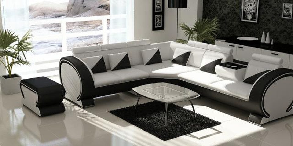 Xlmoebel Ecksofa Designer Wohnlandschaft mit USB-Anschluss und hochwertigem Polster, Ecksofa, Hergestellt in Europa