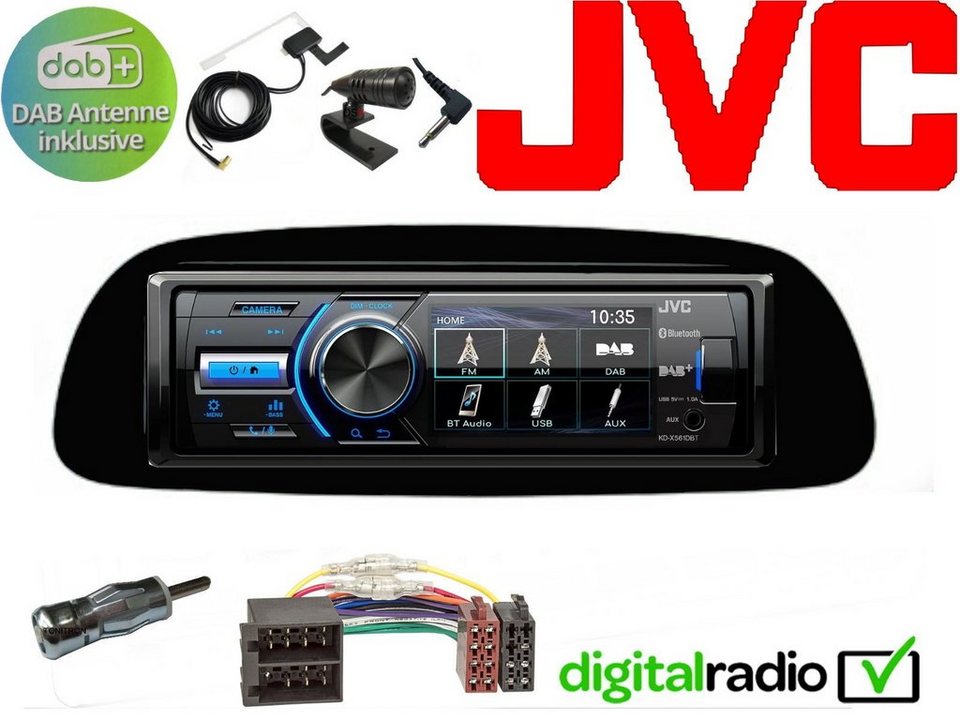 DSX JVC TFT Bluetooth DAB+ USB Radio für Sprinter Autoradio (Digitalradio ( DAB), 45 W)