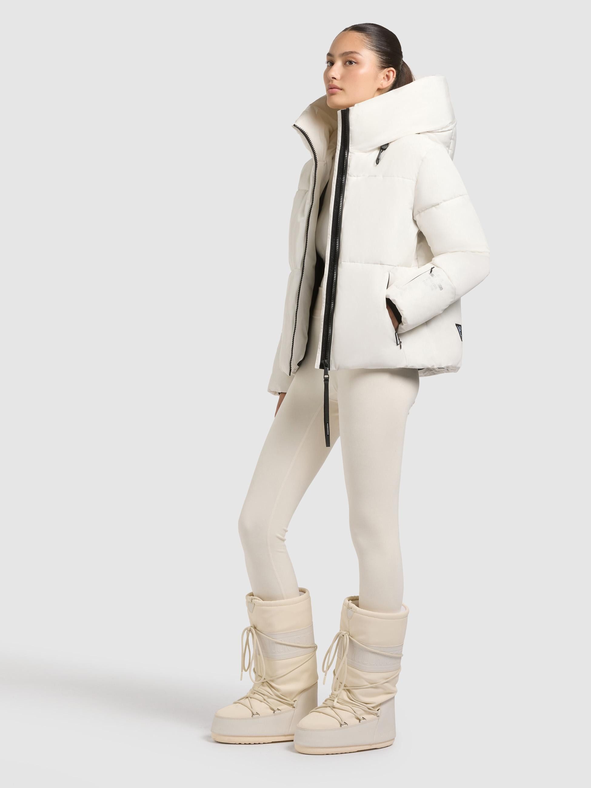 khujo Steppjacke Audrey Matt Warme Winterjacke mit verstellbarer Kapuze