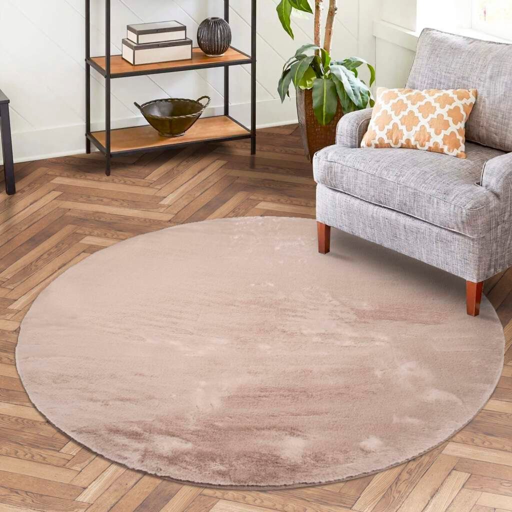 Carpet City Hochflor-Teppich TOPIA400, rund, Höhe: günstig online kaufen