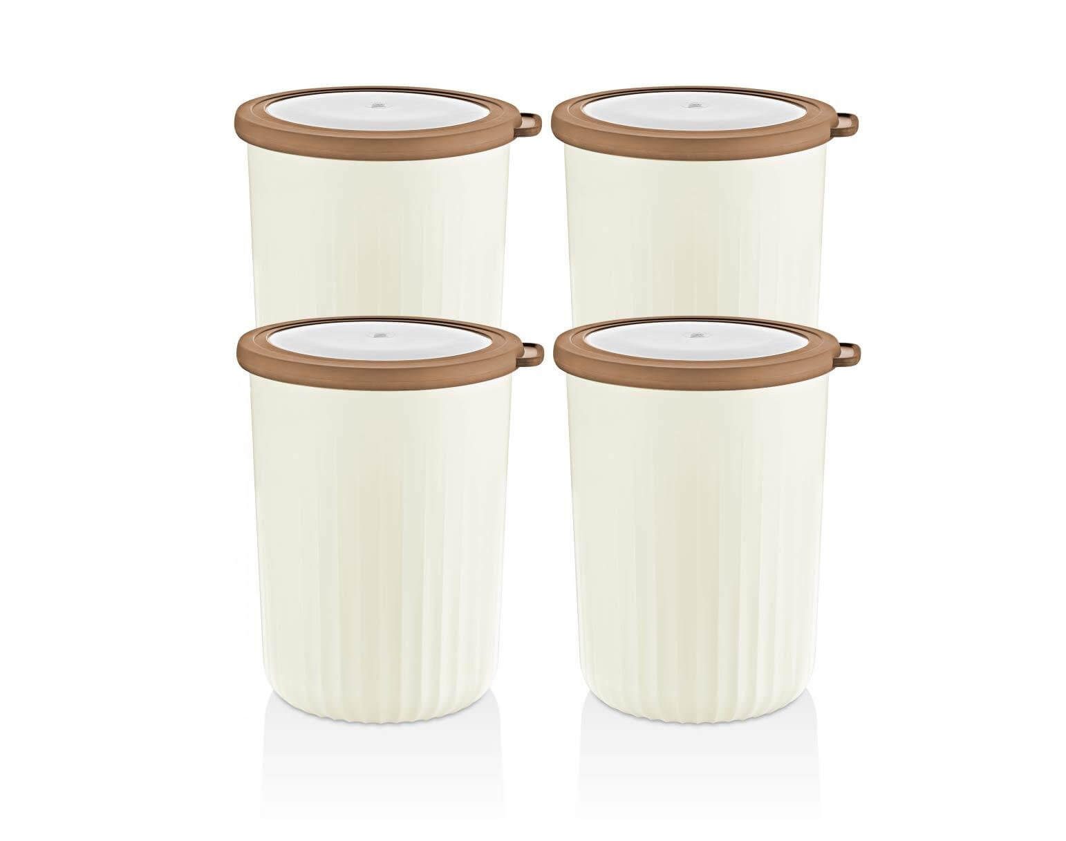 Vip Ahmet Vorratsdose Vorratsgläser Set mit Luftdicht, BPA-frei Kunststoff, 4-tlg, 4x2,1L