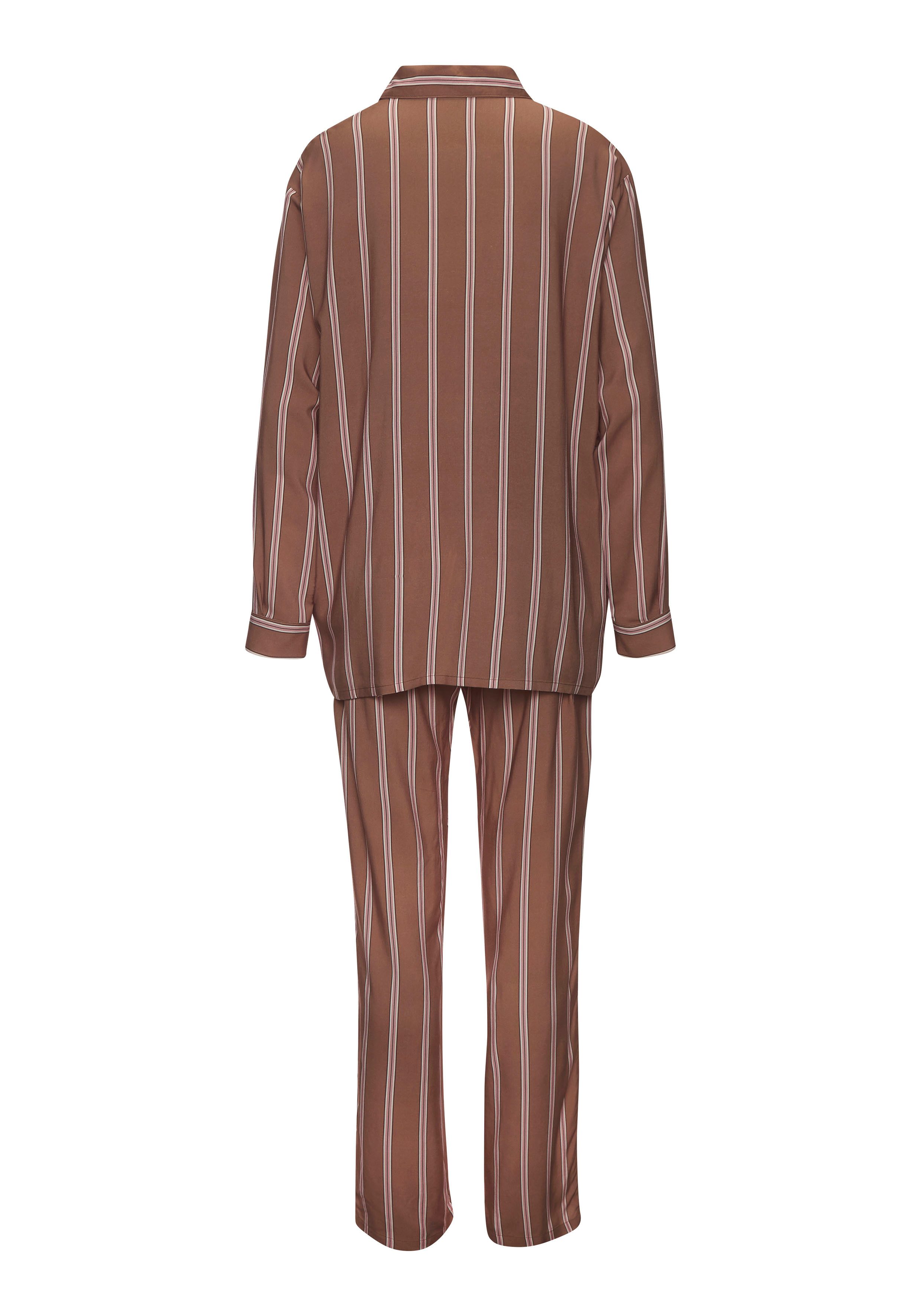 LASCANA Pyjama (Set, 2 tlg) im klassischen Stil