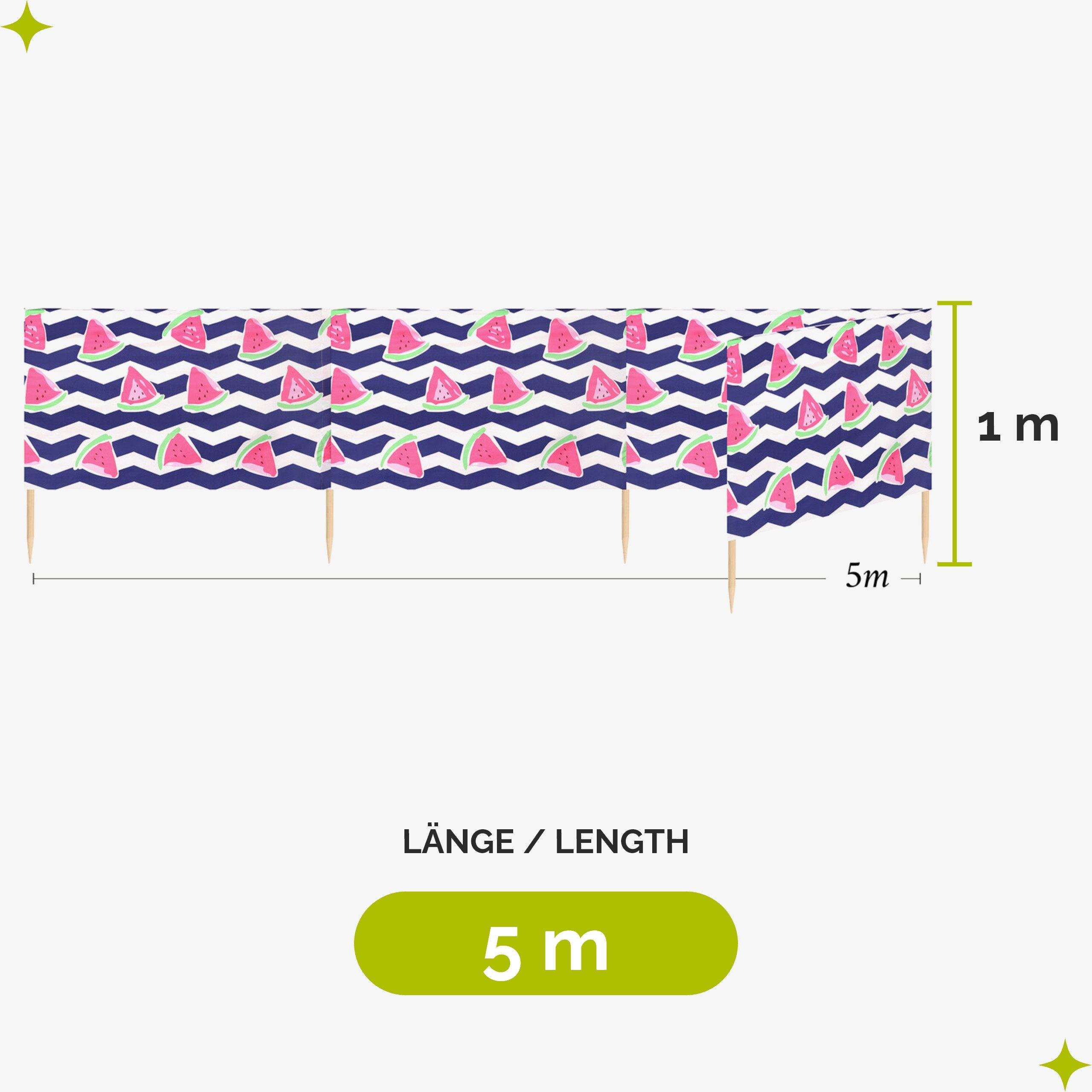 Garronda Windschutz Strand Sichtschutz 5m lang günstig online kaufen