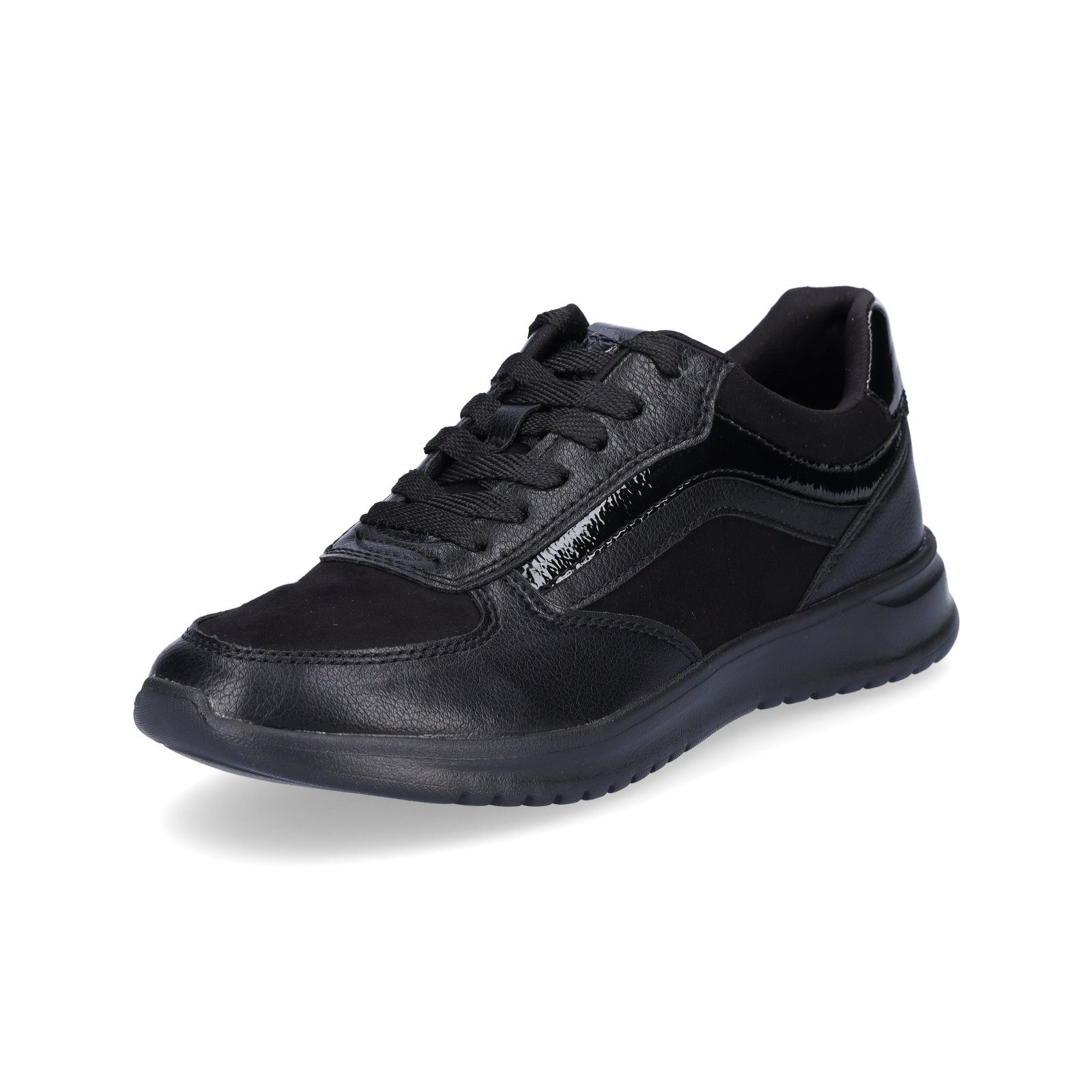 (BLACK Tamaris Schwarz Sneaker Tamaris UNI) Lack Damen schwarz Sneaker