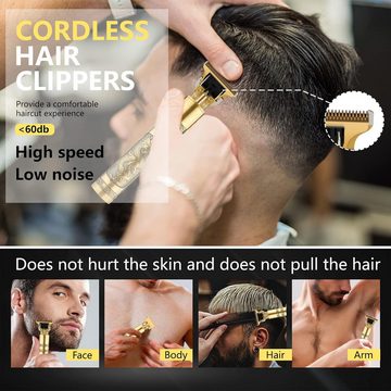 CIBITA Haarschneider Haarschneidemaschine Profi, Bartschneider Elektrisch Haarschneider, Männer Kabelloser Rasierer Herren Wiederaufladbarer Haartrimmer