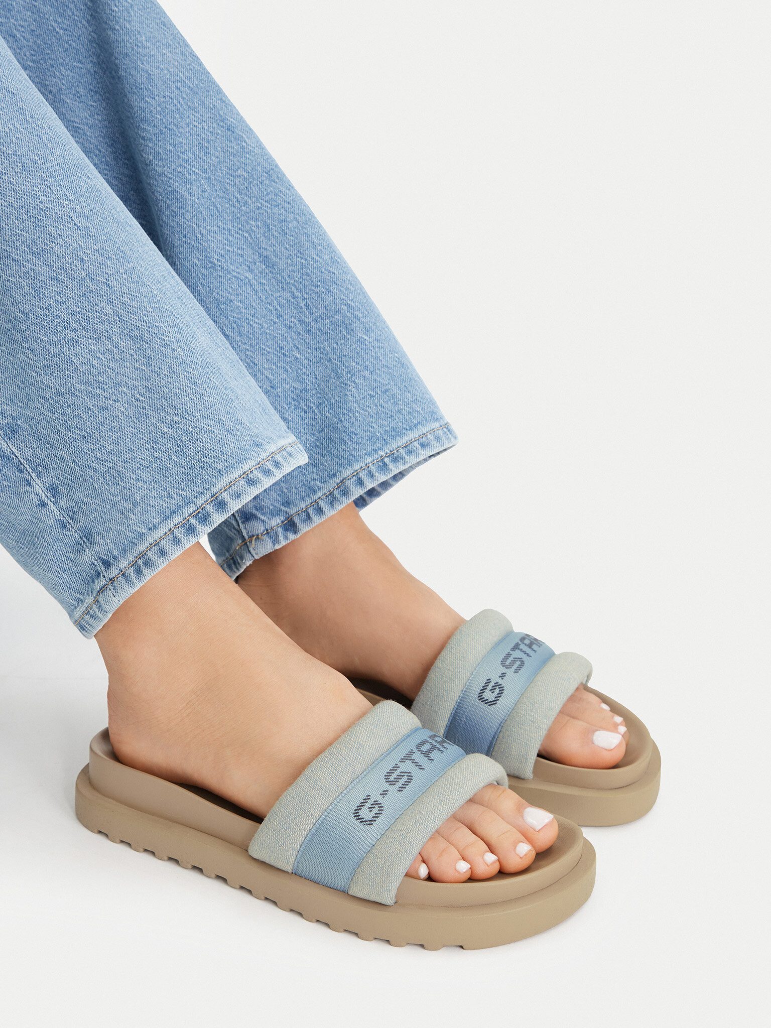 G-STAR G Star Raw Damen Flip-Flops Blau G-STAR RAW-CEO-COLSI Denim Light Badepantolette