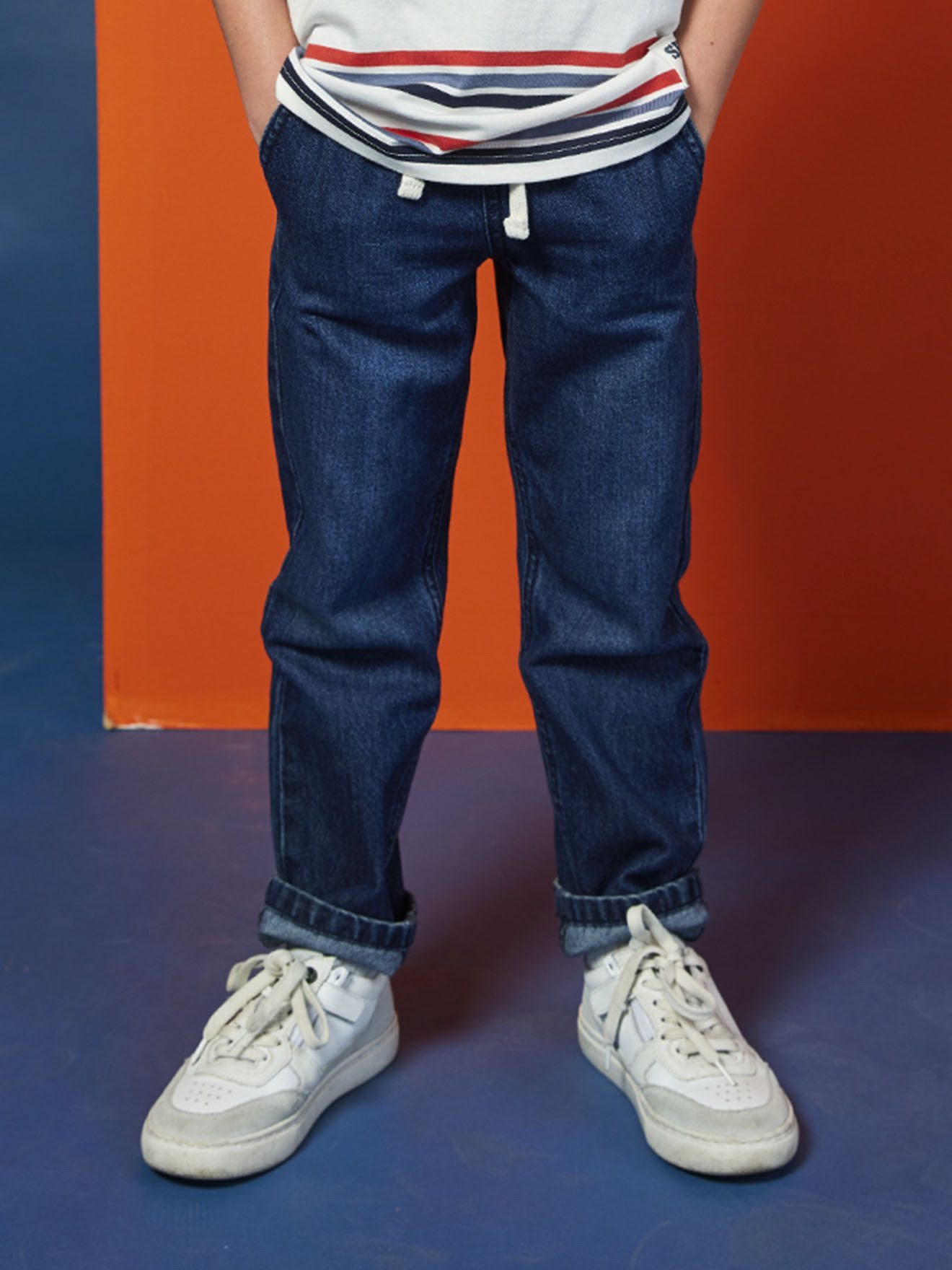 vertbaudet Weite Jeans Weite Jungen Jeans mit Dehnbund Bundweite verstellbar – Bild 5 von 5