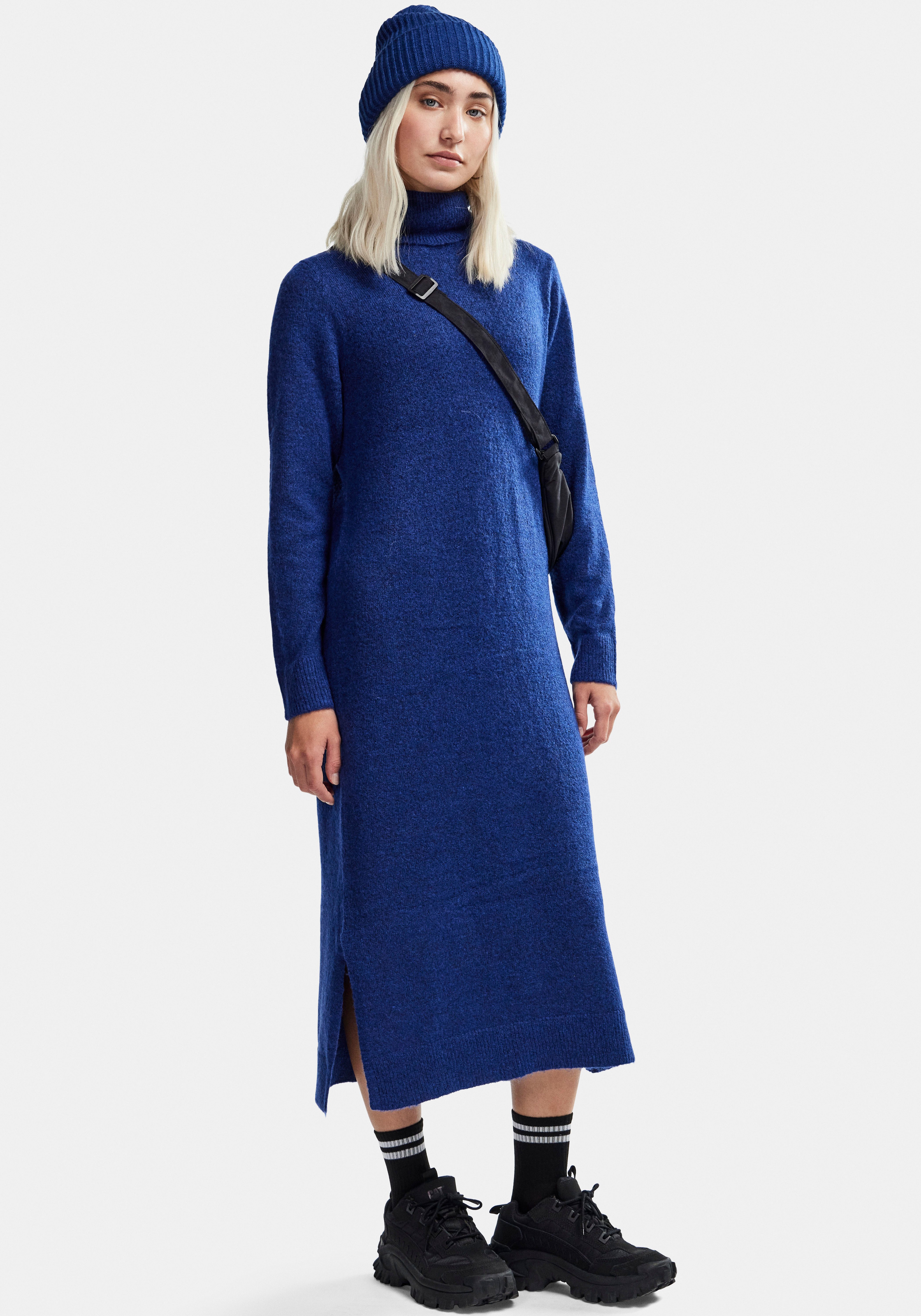 pieces Strickkleid PCJULIANA LS ROLLNECK KNIT günstig online kaufen