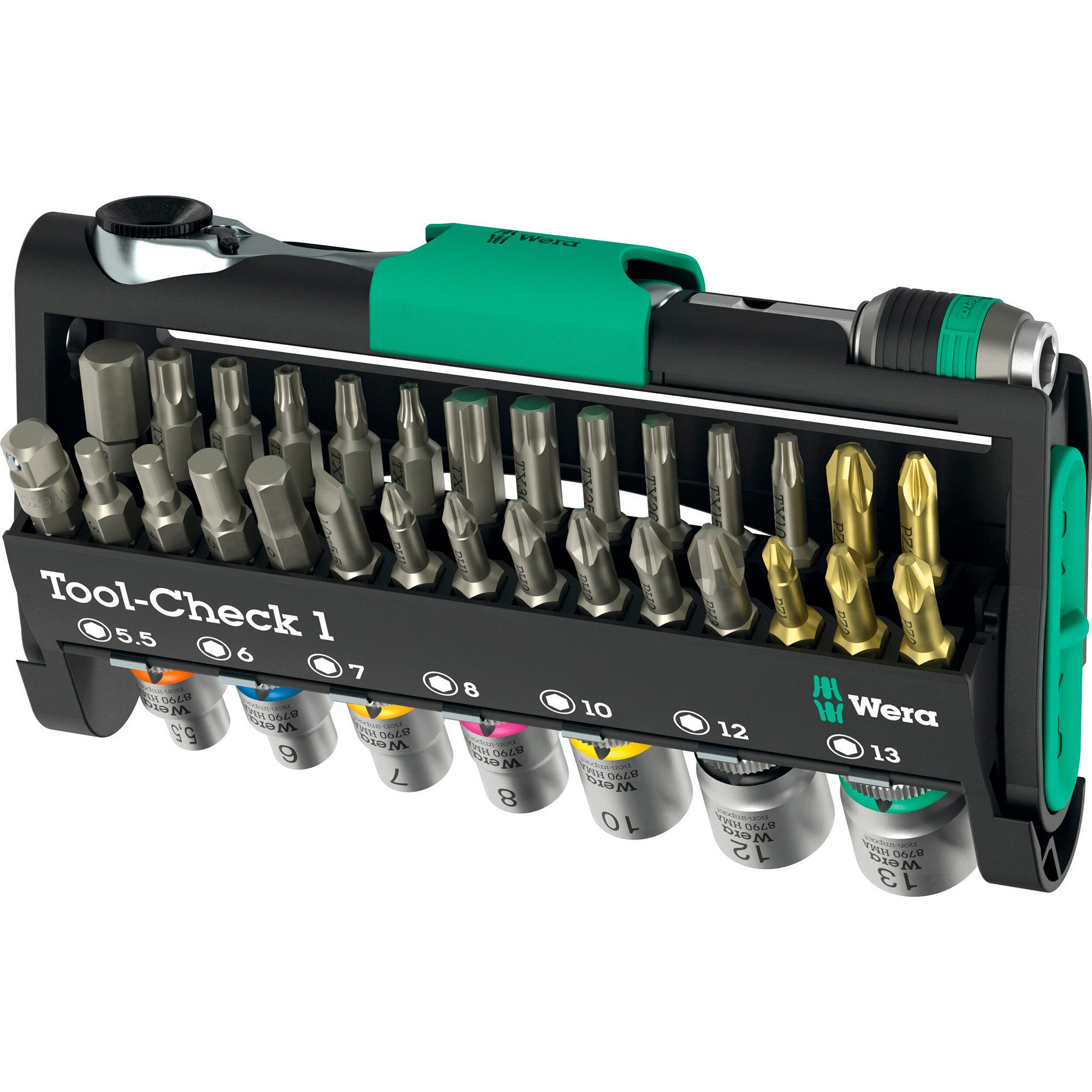 Werkzeugset Wera Tool-Check 1, Bit-Satz, (38-teilig, inkl.