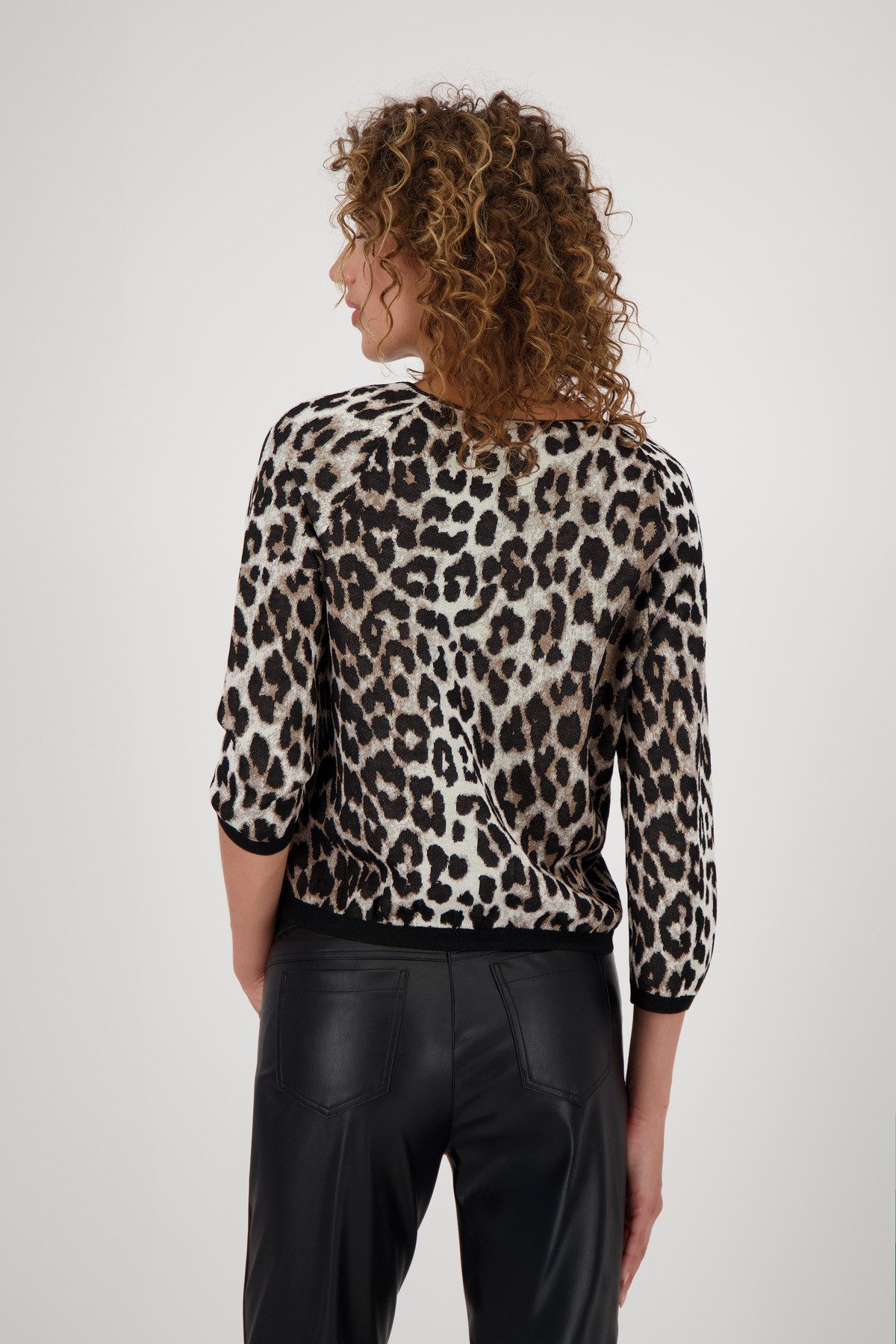 Monari 3/4 Arm-Pullover Pullover Leo allover günstig online kaufen