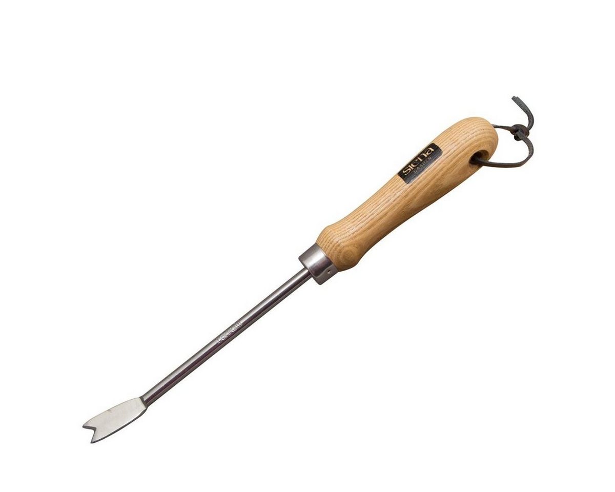 Siena Garden Unkrautstecher Unkrautstecher mit Holzgriff zur Beseitigung von Pfahlwurzelunkraut, G, Länge ca. 32 cm, Gerätekopf aus Edelstahl verzinkt