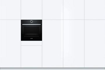 BOSCH Backofen-Set EcoClean mit Induktionskochfeld Ausschaltautomatik autark 60 cm