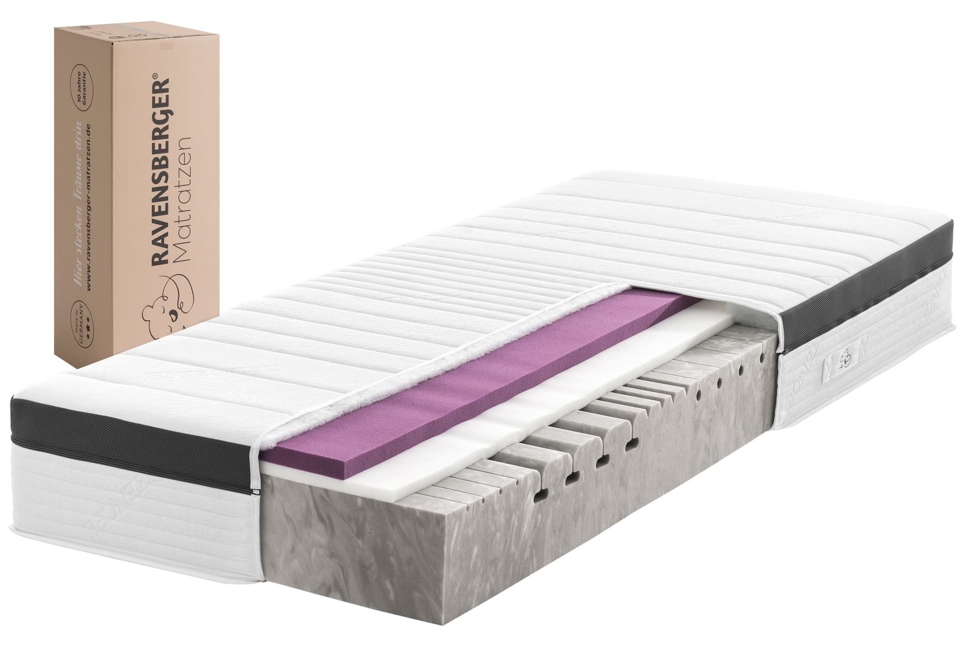 Kaltschaummatratze STRUKTURA-MED GEL, RAVENSBERGER Matratzen, 25 cm hoch, E günstig online kaufen