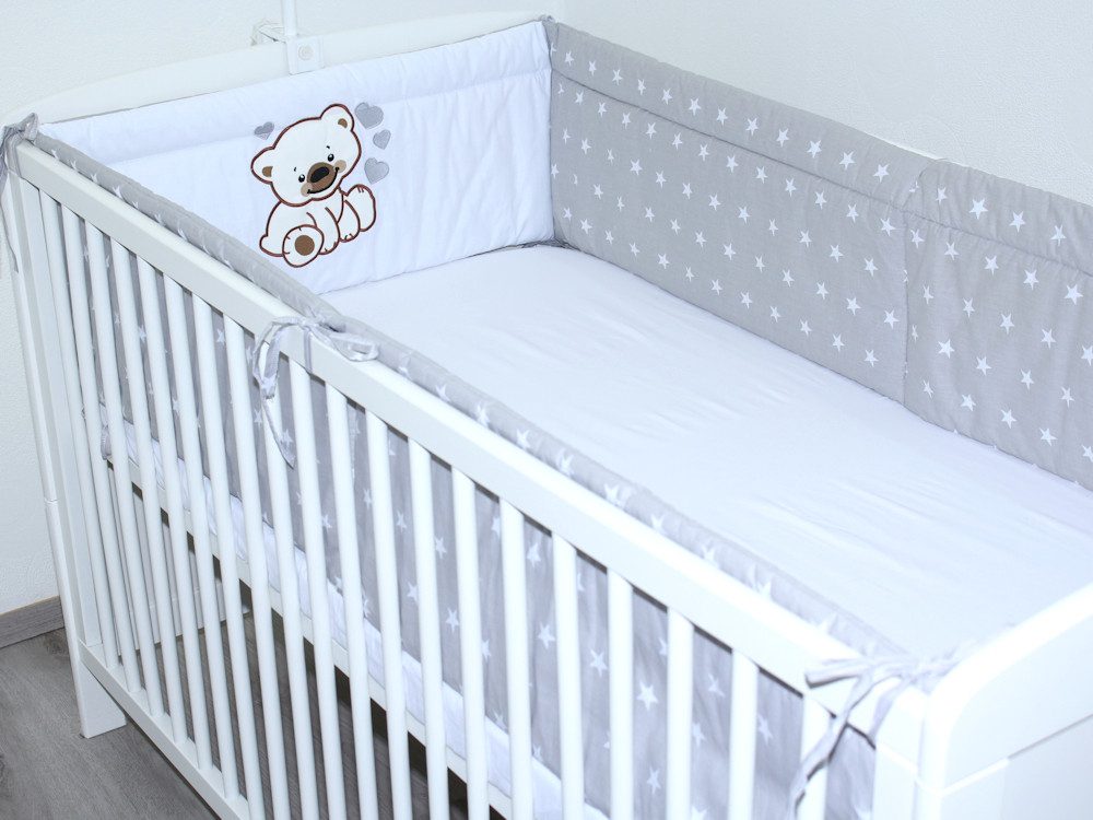 Bettnestchen Nestchen Applikation 420 cm Bettumrandung Baby Bett Kinder Kopfschutz