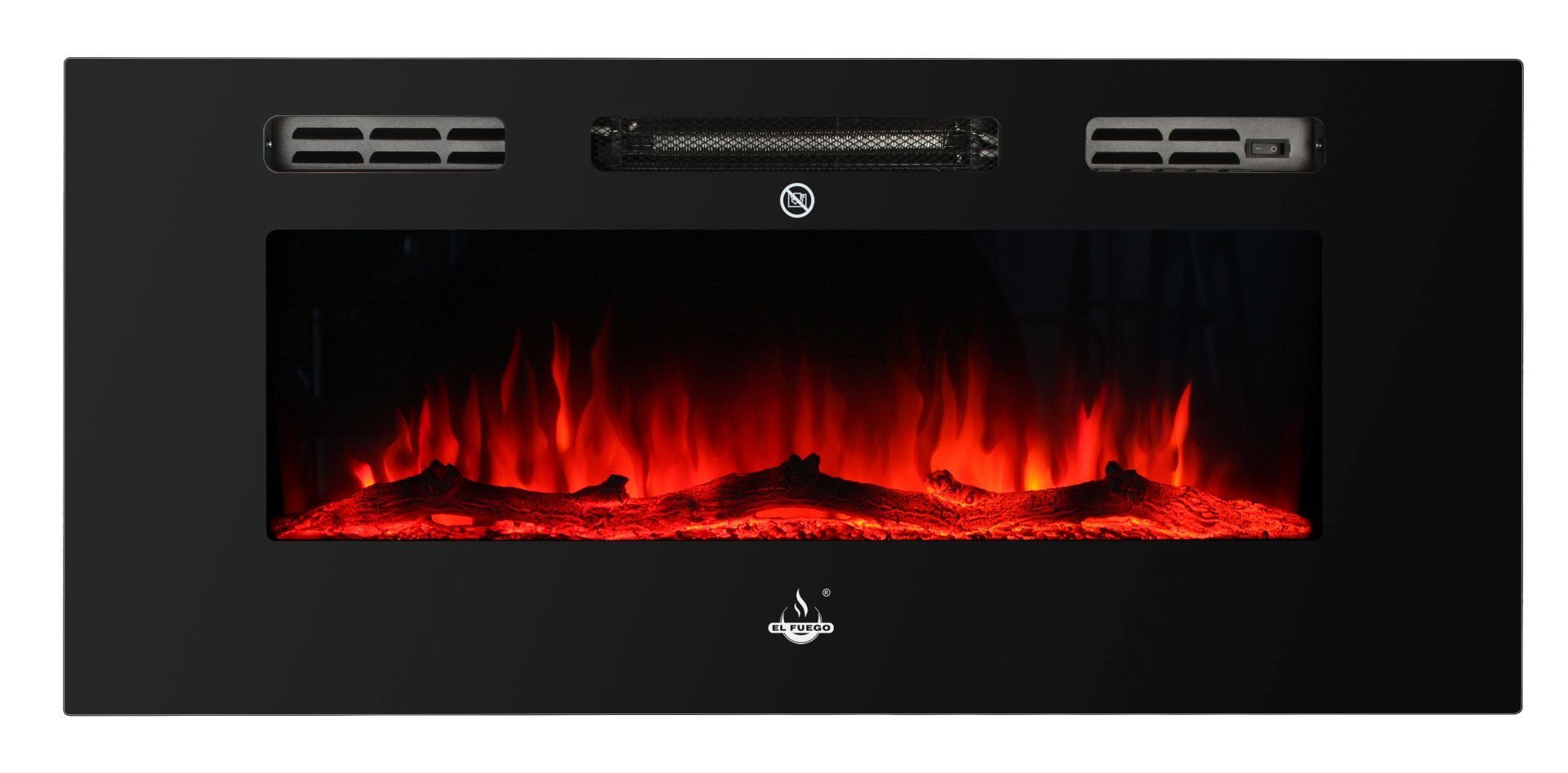 El Fuego Elektrokamin El Fuego® Elektrokamin "Bern 150" inkl. Fernbedienung, LED-Beleuchtung, 2 Heizstufen