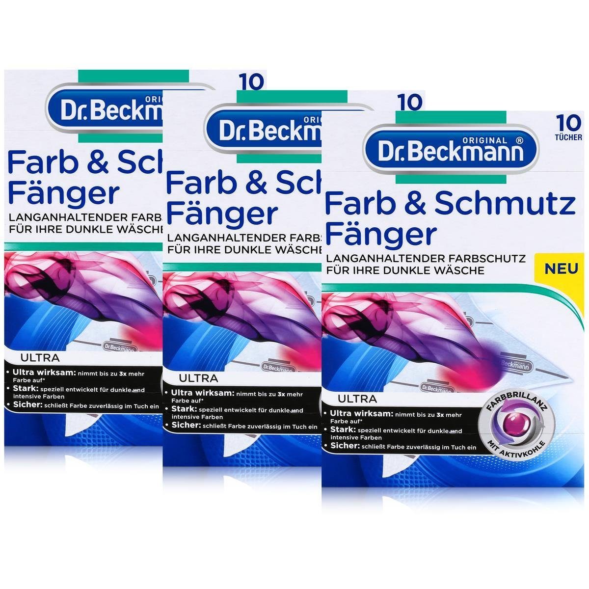 Dr. Beckmann Dr. Beckmann Farb & Schmutz Fänger Ultra 10 Tücher - Dunkle Wäsche (3e Reinigungstücher