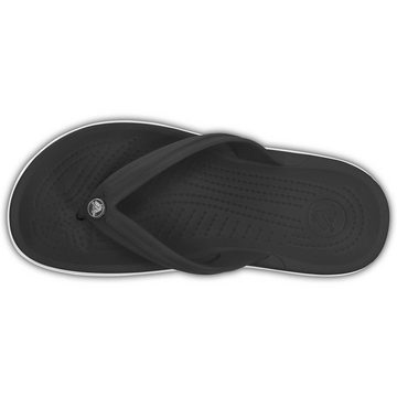Crocs Große Größen Zehentrenner schwarz-weiß Crocband™ Flip Crocs Sandale