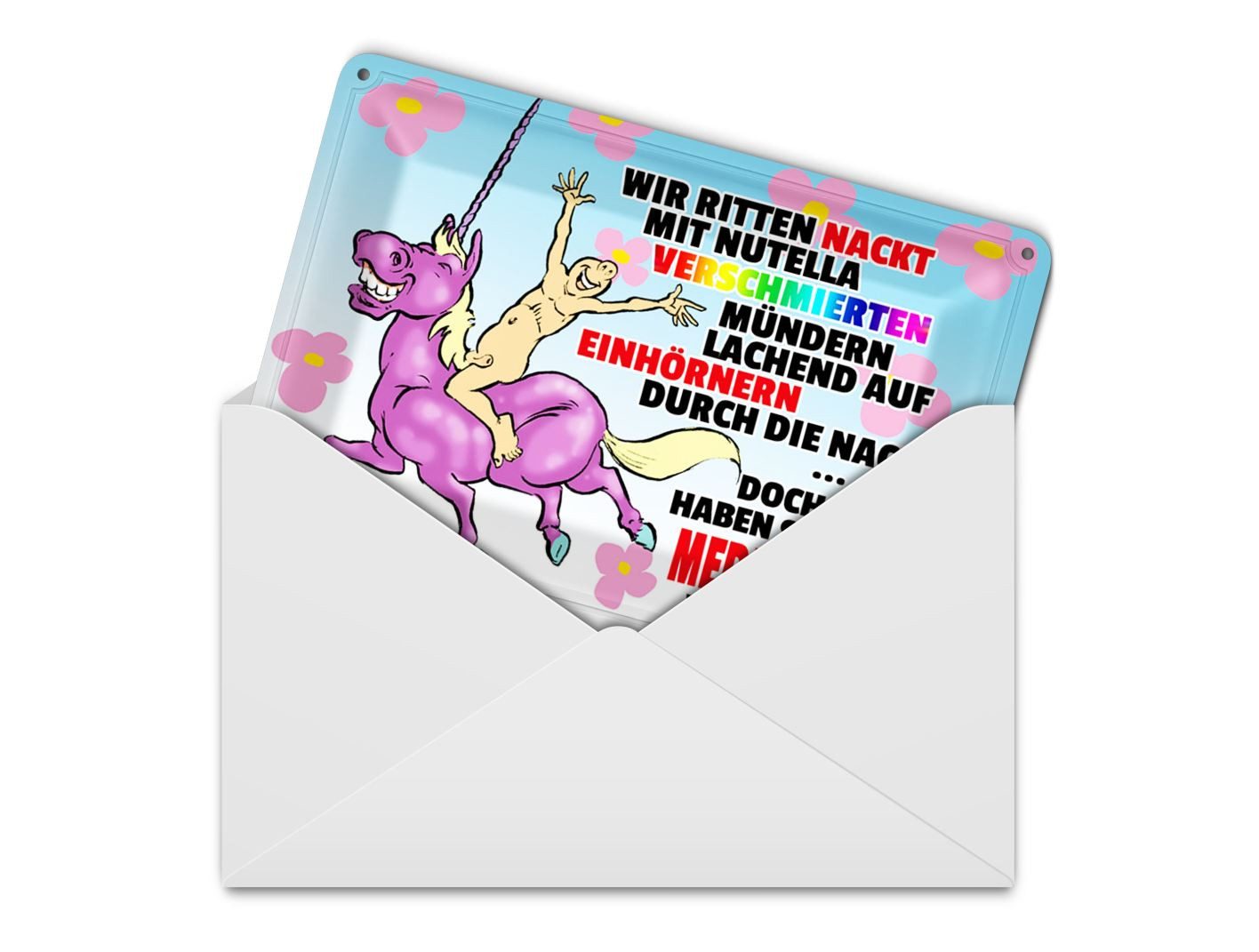 Femer GmbH Postkarte Spruch 14x10 cm doch dann Medikamente geändert, unfrankiert