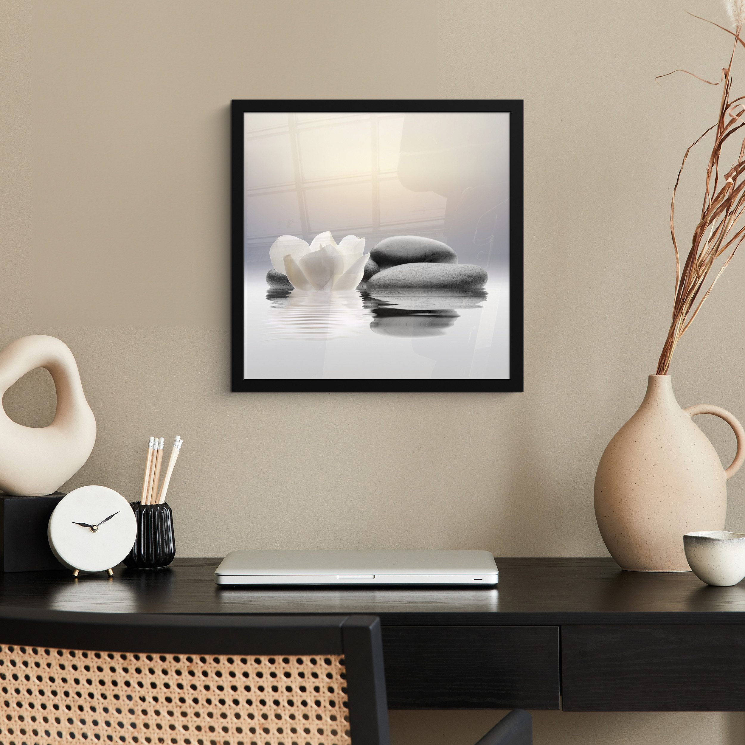 MuchoWow Poster Steine - Lotus - günstig online kaufen