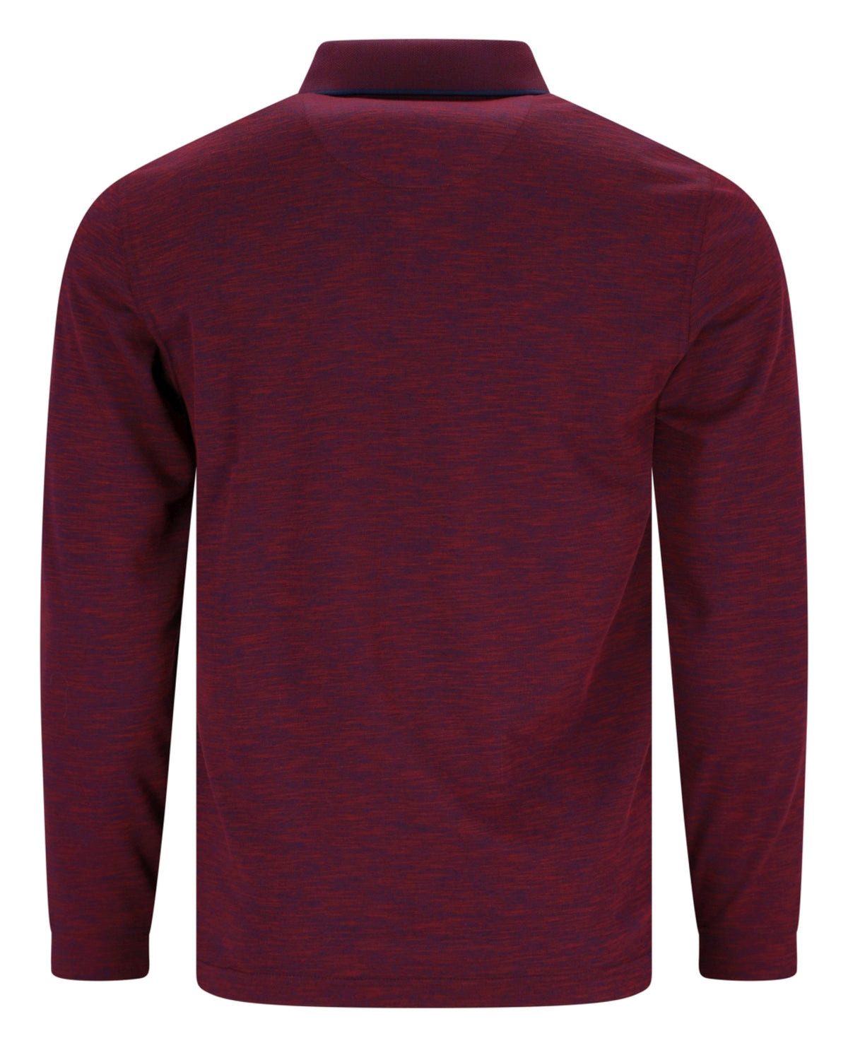 Hajo Langarm-Poloshirt Softknit-Polo in Flammengarn günstig online kaufen