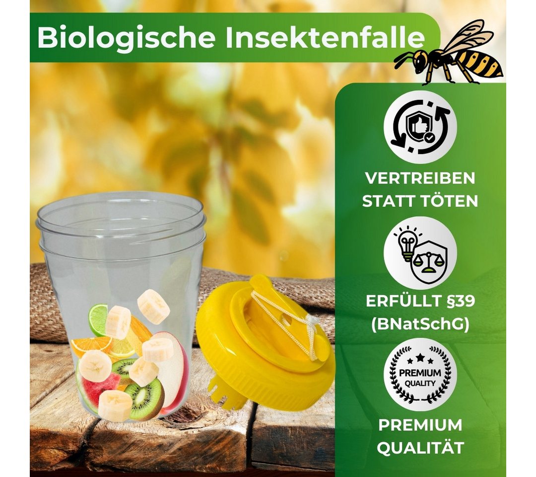 Thumbnail - EKNA Insektenfalle Wespenfalle - biologische Wespen Falle - Wespenabwehr, Natürliche Insektenabwehr!