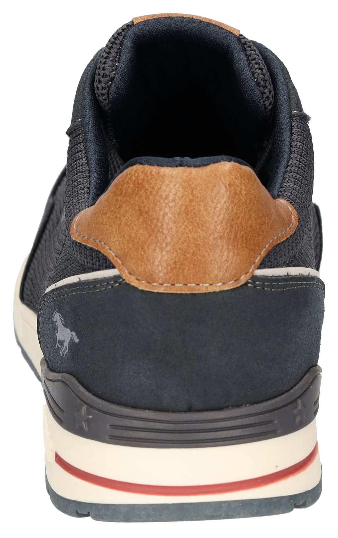 Mustang Shoes Sneaker, Schnürschuh, Freizeitschuh mit weicher Schaftrandpol günstig online kaufen