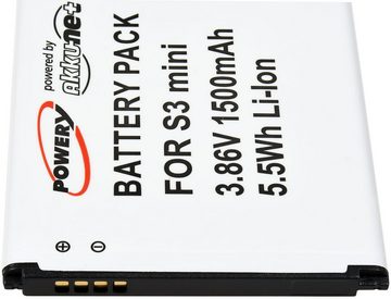 Powery Akku für Samsung Galaxy S3 mini Smartphone-Akku 1500 mAh (3.8 V)
