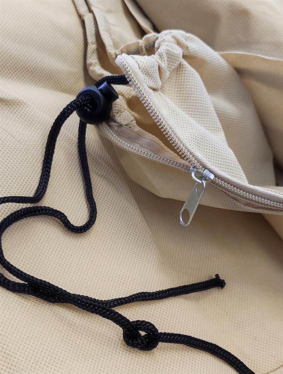 Prima Flora Winterschutzvlies Winterschutzhaube Vlies Pflanzenschutz Beige 1200x1800mm, (Stück, 1-St., Winterschutzhaube), Vlieshaube Baumschutz Kälteschutz Pflanzenschutz Frostschutz