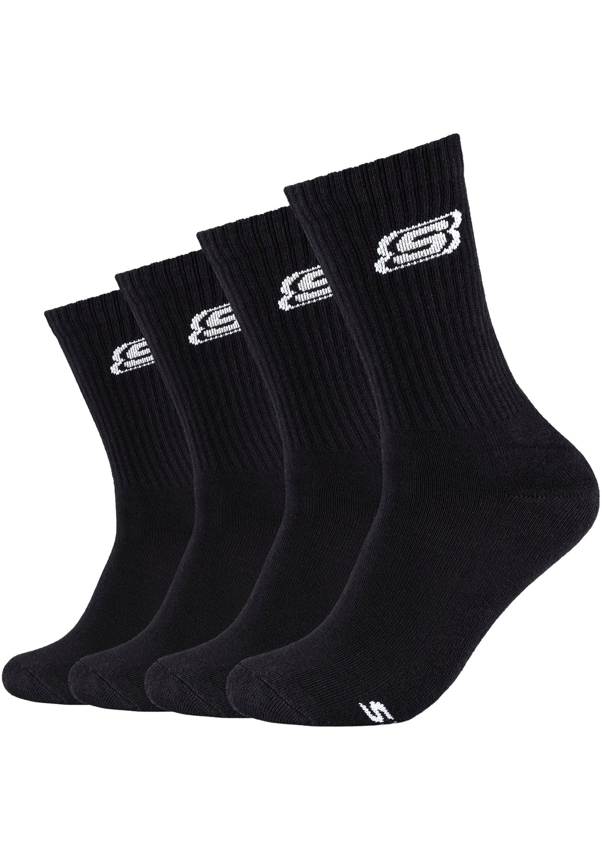 Skechers Socken (Packung, 4-Paar) Verstärkte Ferse & Spitze für lange  Haltbarkeit