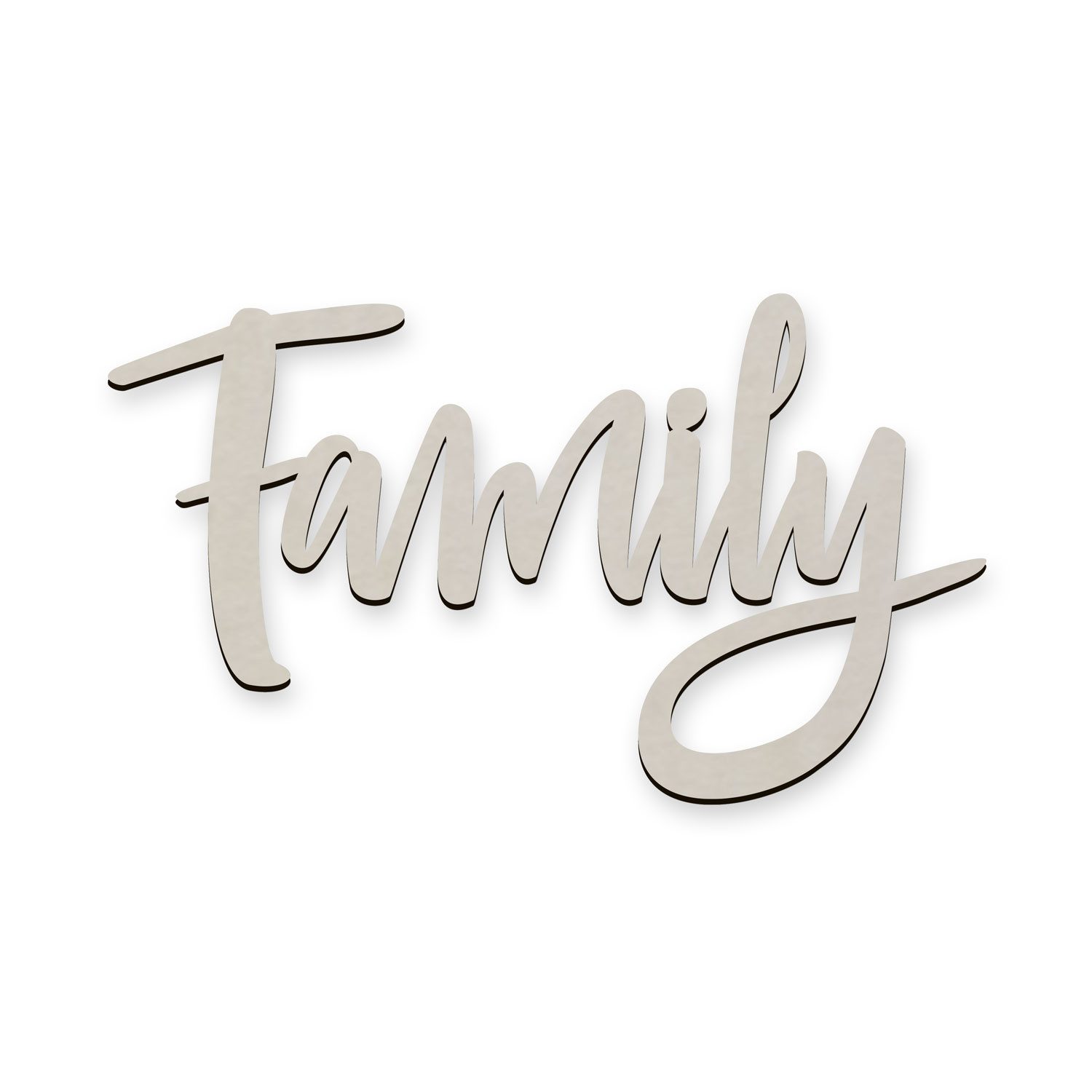 Namofactur 3D-Wandtattoo Wanddeko Schriftzug "Family" Wandbild günstig online kaufen