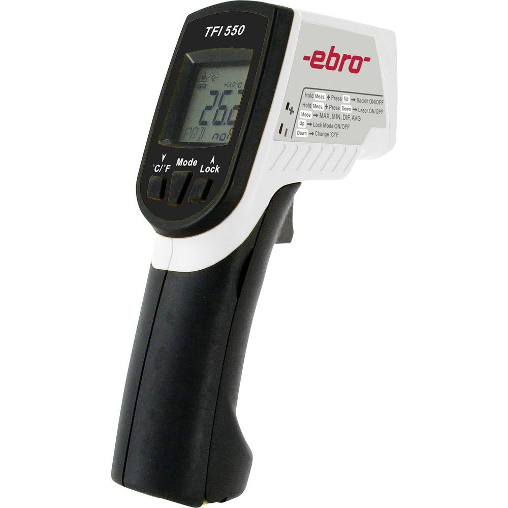 ebro Infrarot-Thermometer ebro TFI 550 Infrarot-Thermometer Optik 30:1 -60 - +550 °C Kontaktme